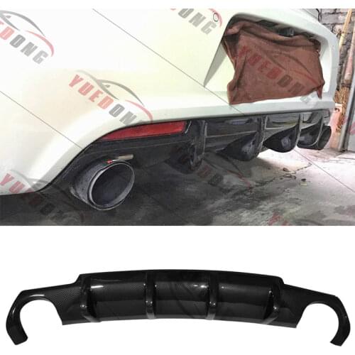 Car Rear Diffuser Lip Bumper Spoiler Plastic Body Kit For Volkswagen VW Scirocco R R20 2009 - 2014