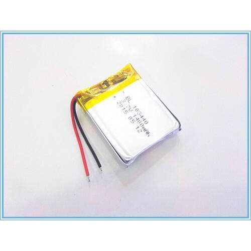 Free shipping 3.7 V 103440 lithium-ion polymer battery 1400 mah vehicle traveling data recorder LED speakers toys