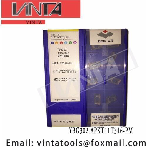 Free shipping high quality 10pcs/lots YBG302 YBG202 APKT11T316-PM cnc carbide milling inserts