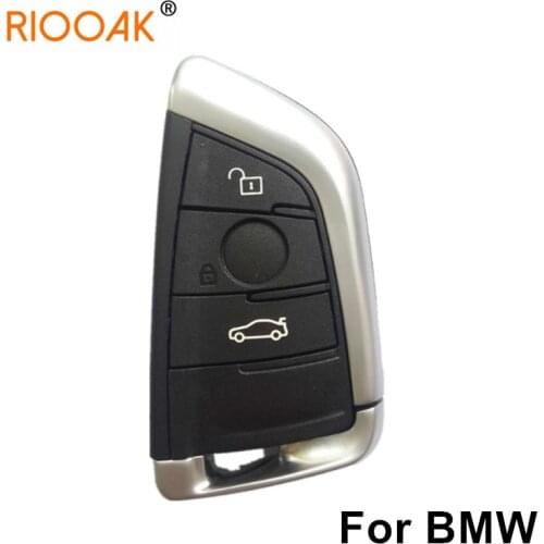 For BMW 1 2 3 4 5 6 7 F Series X1 X5 X6 X5M X6M X1 X3 F Chassis CAS4+ FEM Key Shell 3 Buttons Smart Car Key Case Cover