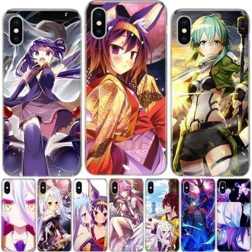 No Game No Life Phone Case For Iphone 12 MIni 11Pro MAX XS 8 7 6 6S Plus X 5 5S SE XR SE 2020 Cover Shell Coque
