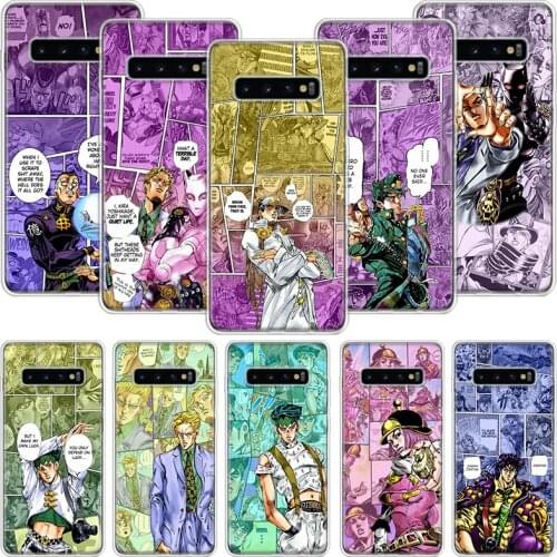 JoJo Bizarre Adventur Anime Phone Case For Samsung Galaxy A51 A71 A70 A50 A40 A30 A20E A10 A01 A21 A41 A20S A6 A7 A8 A9 Coque Co