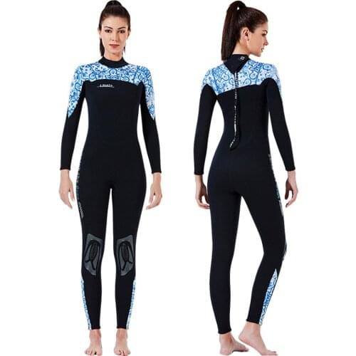 Wetsuit Women Equipment Neoprene 3MM Windsurf Underwater Fishing Surf Clothes Spearfishing Suit Kitesurf Hunting Scuba Diving