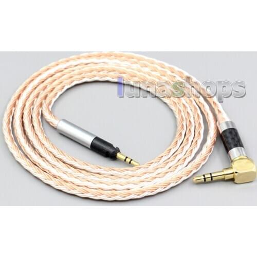 LN006721 16 Core Silver Plated OCC Mixed Earphone Cable For Sennheiser HD598 Cs HD599 HD569 HD579 HD558 HD518 Headphone