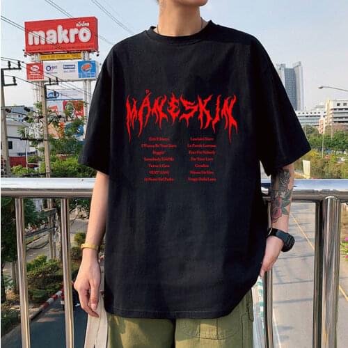 Fashion Style T-shirts Harajuku Clothing Italian Band Maneskin Fashion Printed Women/Men Short -Sleeves New Casual Streetwears