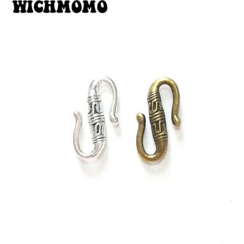 2019 New Fashion 22*12mm 10pieces/bag Bronze Clasps Hooks Necklace Clasp DIY Bracelet Jewelry Accessories