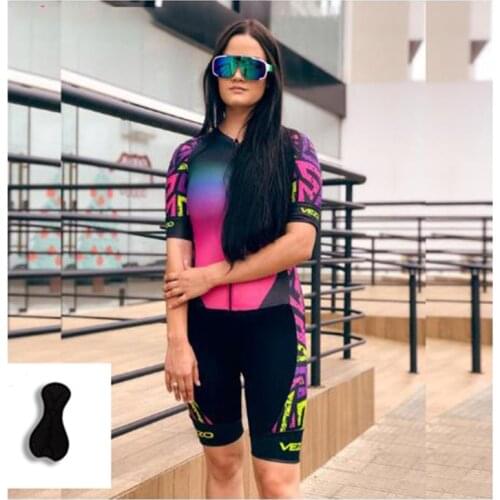 2021 New Wholesale Custom Quick-Dry Womens Triathlon Suits, mountain bike Road Bicycle clothing PRO Cycling Jersey Jumpsuit set