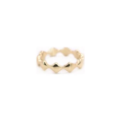 New Large Wavy Ring Simple Style Environmental Protection Material Suitable for Men And Women