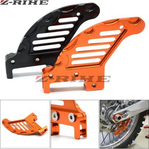 Motorcycle Orange/Black CNC REAR BRAKE DISC GUARD For 125 SX/EXC 03-14 144 SX 07-08 150 SX 09-14 150 XC 10-12 200 SX 03-06