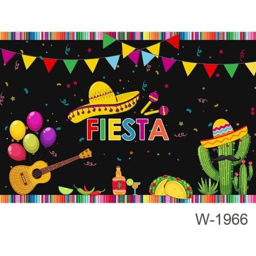 Fiesta Party Decoration Backdrop Cinco De Mayo Background Carnival Dessert Table Banners Dia De Los Muertos Fondo Fiesta Party