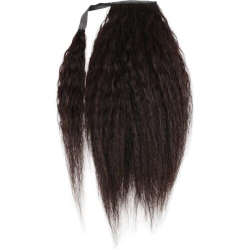 Hair Straight Drawstring Ponytail Human Hair Brazilian Clip In Hair Extensions Kinky Curly Remy Ombre Wrap Around Ponytail Yaki