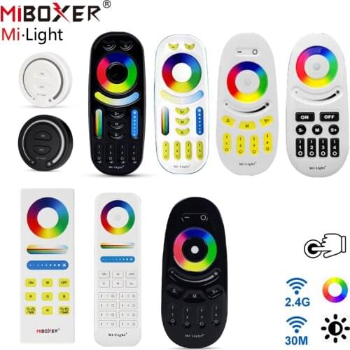 Mi Light Touch Remote Control Cct Rgb Controller 2.4g Miboxer RF Led Strip Controller 12v 24v Rgbw Rgbcct Controller