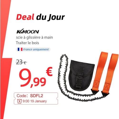 11/33 Tooth Outdoor Garden Tools 24inch Portable Outdoor Survival Hand Zipper Saw Wire Saw Handheld Chains Saw Wood Cutting Tool