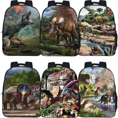 Anime Dinosaur Backpack Kindergarten Bags Boys Girls Bags Beautiful Popular Pattern Cartoon Knapsack Children T. Rex Backpack