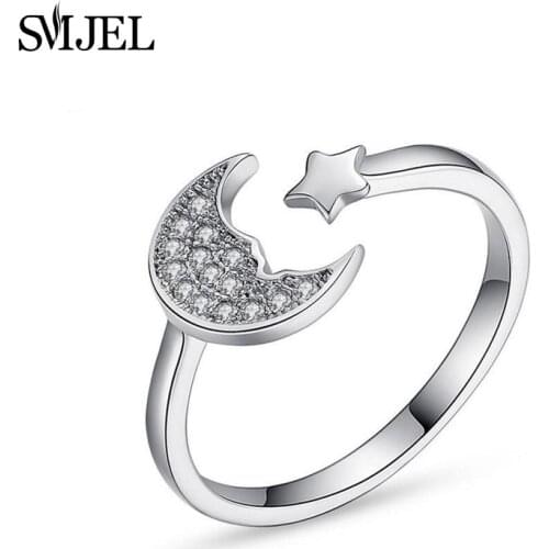 SMJEL Rings With Cubic Zirkonia For Women