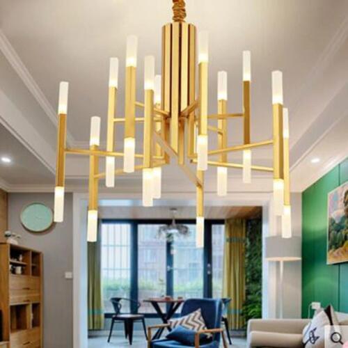 Postmodern model room chandelier personality simple creative fashion villa living room exhibition room designer led chandelier