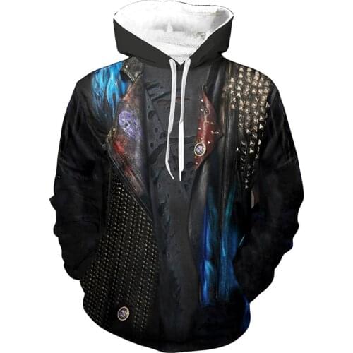 Descendants 3 Cosplay Hoodie Hades Sweatshirts Coat Jacket Hooded Hoodies Pullover