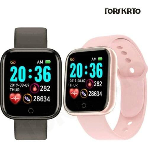D20 Bluetooth Smart Watch Men Waterproof Sport Fitness Tracker Smart Bracelet Blood Pressure Heart Rate Monitor Y68 Smartwatch