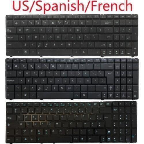 US/SP/Spanish/FR/French keyboard for ASUS AENJ2U01310 0KNB0-6231US00 AENJ2U00310 0KN0-J71US31 0KNB0-6212US00 V118562AS3 X55C