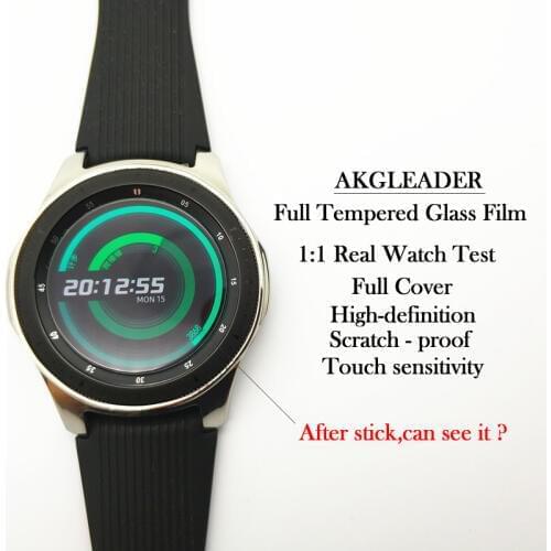 For Galaxy Watch 46mm 42mm Full Tempered Glass Film For Gear S3 Screen Protective nice with your band