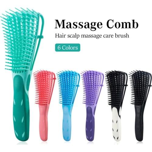 2 Pcs Professional Hairdressing Octopus Brush For Wet Curly Hair Comb Detangling Hair Brush Massage Comb Hair Care Styling Tools