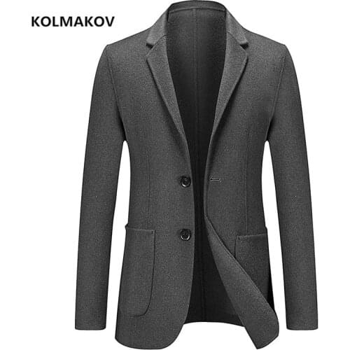 2021 winter new arrival Mens Blazers Autumn Wool fabric Blazer Jackets high quality Double breasted trench coat men size M-3XL