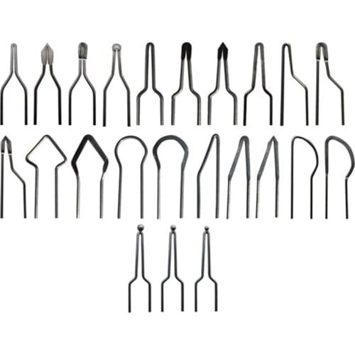 23Pcs Metal High Impedance Accessories Wood Burning Portable Heating Wire Replacement Carving Mini Pyrographic Tip Kit