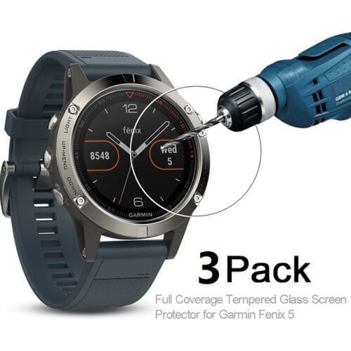 3pcs For Garmin Fenix 5 Tempered Glass Matte 9H 2.5D Premium Screen film Protector Film Garmin Fenix 5 / Fenix 5 Plus SmartWatch