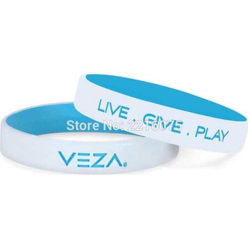 300pcs Color coated Live Give Play wristband silicone bracelets free shipping by DHL express