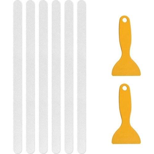 36Pcs Non-Slip Strip Stickers Anti Slip Grip Stickers Non Slip Strips Pad For Bath Shower (20Mm X 380Mm)
