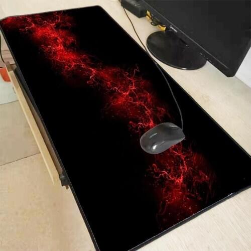 Abstract Red Lock Edge Mousepad Gamer Multiple Size Gaming Mouse Pad Best Notebook Pc Accessories Large Padmouse Ergonomic Mats