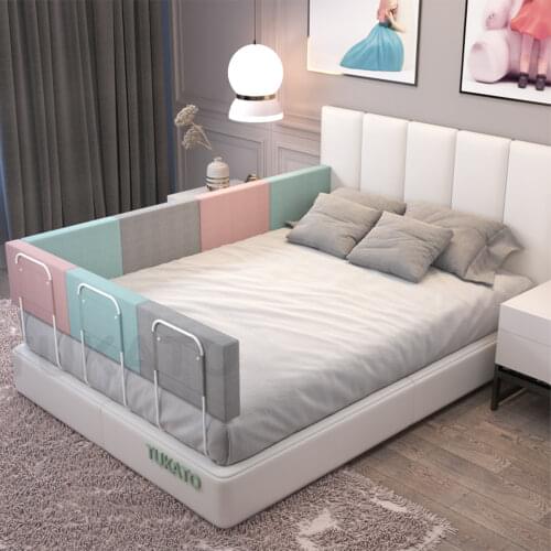 28cm Height Baby Bed Bumper Crib Rail Guard Adjustable Anti-collision Childrens Bed Fence Barrier General Soft Gate Crib