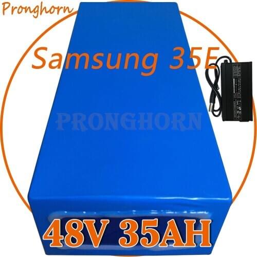 Free Customs Duty 1000W 2000W 48V 14Ah 18Ah 21Ah 25Ah 28Ah 32Ah 35Ah Electric Bike Battery Pack use Samsung 3500Mah cell 50A BMS