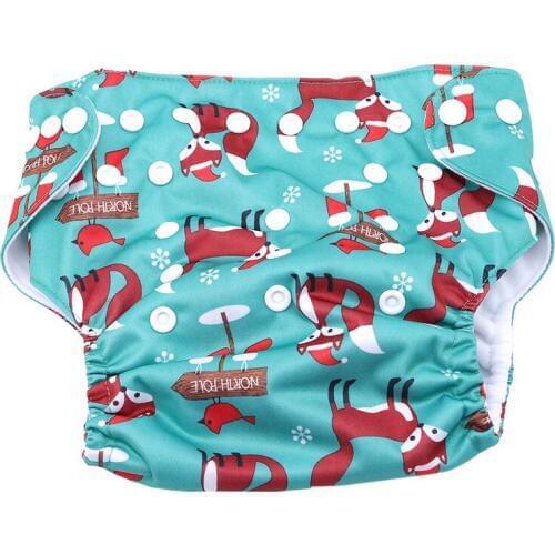 Most Cartoon print Baby Cloth Diaper Microfiber Insert Baby Nappies with Liners Unique Diaper Covers