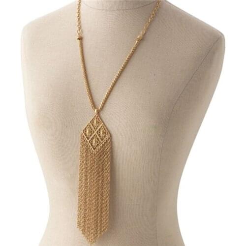 Hot fashion Bohemian tassel long necklace
