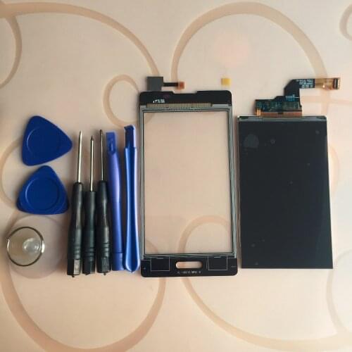 For LG L5 II E450 E460 Touch Screen Digitizer Sensor Panel / LCD Display Monitor Screen Panel + Tools