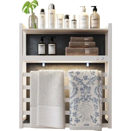 Electric towel rack drying rack carbon fiber intelligent constant temperature heating toilet towel rack