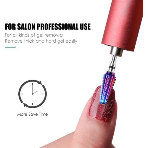 BNG 100% Tungsten Carbide Nail Drill Bits Milling Cutter Culticle UV Gel polish powder Fastest Remove Acrylics Toe nails File