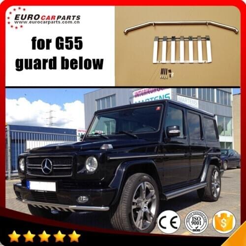 G55 bumper guard fit for MB G-class W463 G500 G550 G55 front bumper guard below the bumper stainless steel