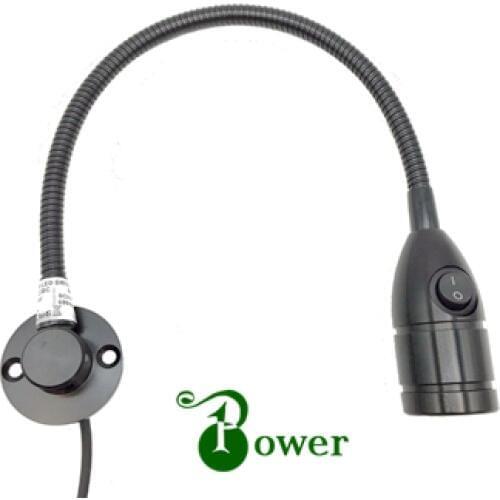 2W 12V 24V FLEXIBLE GOOSENECK SHIP CABIN BEDSIDE LED LIGHT