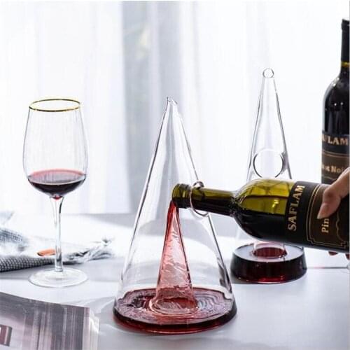 Wine Decanter Glass Fast Waterfall Whiskey Divider Pyramid Wine Accessories Bar Tools