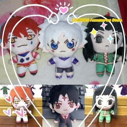 Illumi Killua Zoldyck Kulolo Hisoka HUNTER × HUNTER Anime Doll Pendant Cosplay Props Toy Plush Stuffed Mini Keychain Gifts