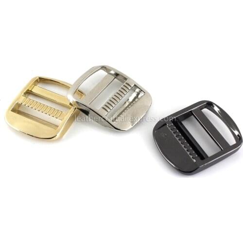 1pcs Metal 2 Bar Buckle for Webbing Backpack Bag Parts Leather Craft Strap Belt Purse Pet Collar Clasp High Quality