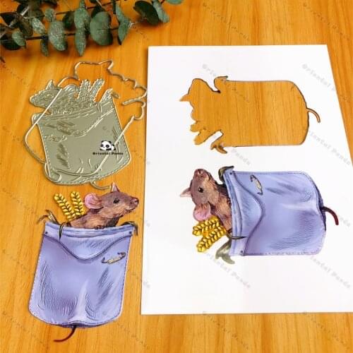 New Dies 2020 Pocket mouse Metal Cutting Dies diy Dies photo album cutting dies Scrapbooking Stencil Die Cuts Stamps with die