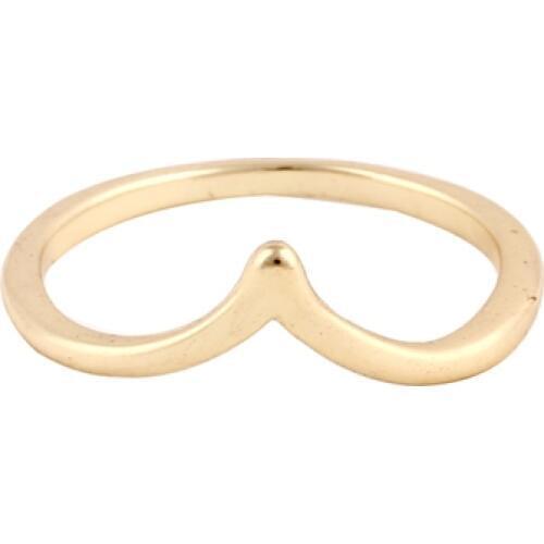 Wholesale 10pc/lot Simple Glossy Tiny V Ring Cute Letter Rings Size 6.5 3 Colors For Men Women Girls Anillos Mujer