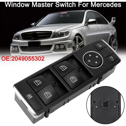 Front Left Window Control Switch A2049055302 2049055302 For Mercedes W204 W212 C E Class S212 C250 C300 C350 C63 E350 E550 E250