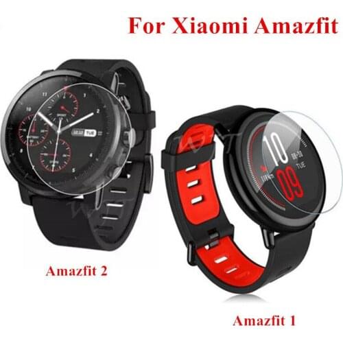Tempered Glass film For Xiaomi Huami Amazfit 1 Watch Screen Protector For Amazfit 2 2S lite Soft film (not glass ) Sports Watch