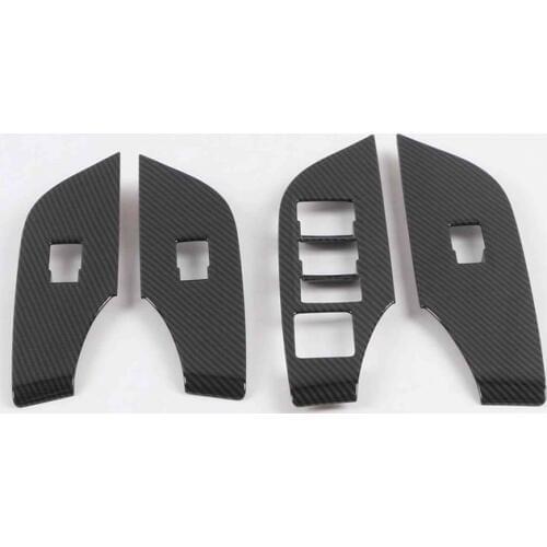 Right Hand Drive RHD For Toyota RAV4 XA 50 2019 2020 Car Window Switch Lift Buttons Cover Armrest Trims Car-Styling Accessories