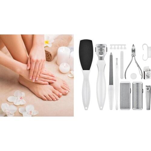 Professional Kit, 22 in 1 Foot Files Set Tools Double Sided Files Exfoliating