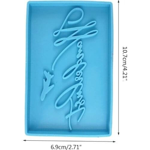 R58E Boarding Pass Silicone Mold for Resin Epoxy Jewelry Making Candle Wax Homemade Soap Bath Bomb
